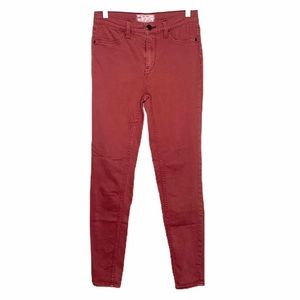 Free People Long and Lean Jegging Red Mocha US 26